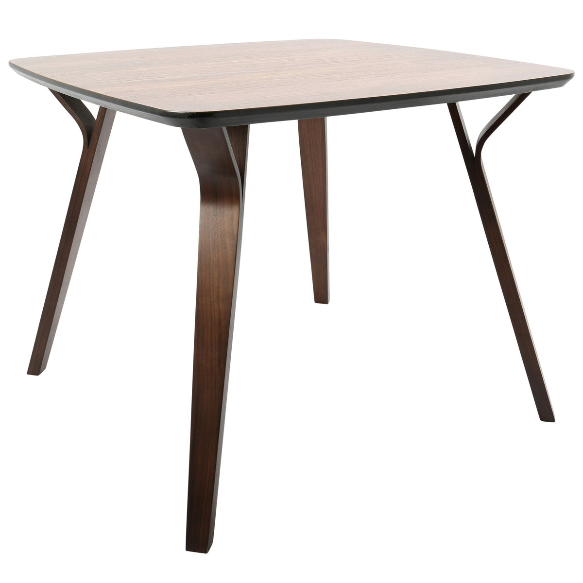 Mid Century Modern dinette table with light wood top and dark splayed legs HouseOfZazla on Tampa Home & Garden Store