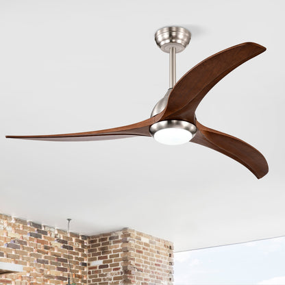 52-inch solid wood blade ceiling fan with integrated light and remote control HouseOfZazla on Tampa Home & Garden Store