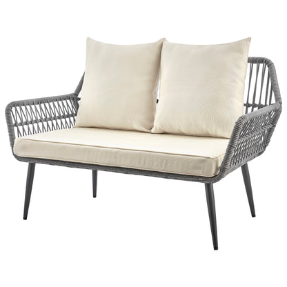 the Portofino Four Piece Outdoor Lounge Set