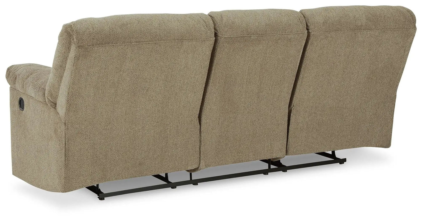 Alphons reclining sofa, beige textured fabric, 3-seat by Unique Piece Furniture on Tampa Home & Garden Store