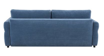 Haran Fabric Pull-Out Sleeper with Storage blue corduroy fabric sofa by HouseOfZazla on Tampa Home & Garden Store