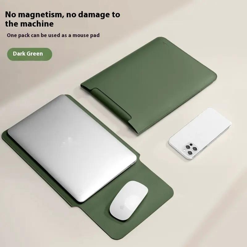 FLIPSTYLEZLLC green laptop bag doubles as a non-magnetic mouse pad with silver laptop on Tampa Home & Garden Store