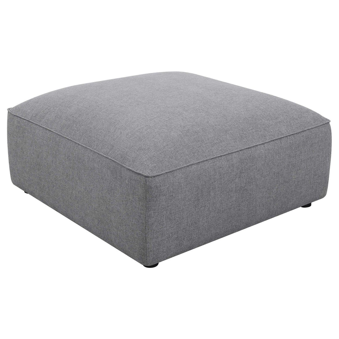 Amherst gray modular sectional cushions closeup gray fabric 2-piece set HouseOfZazla on Tampa Home & Garden Store