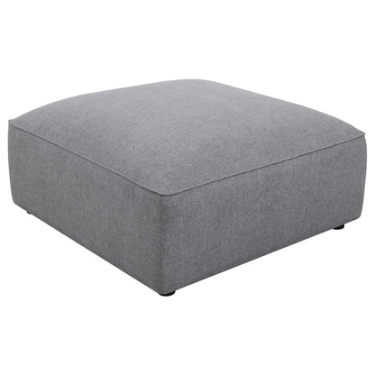 Amherst gray modular sectional cushions closeup gray fabric 2-piece set HouseOfZazla on Tampa Home & Garden Store
