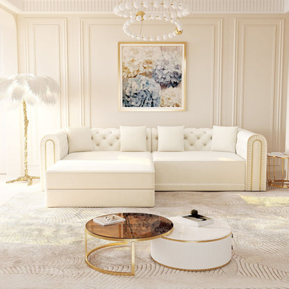 3 In 1 Convertible Sofa and Ottoman Bed