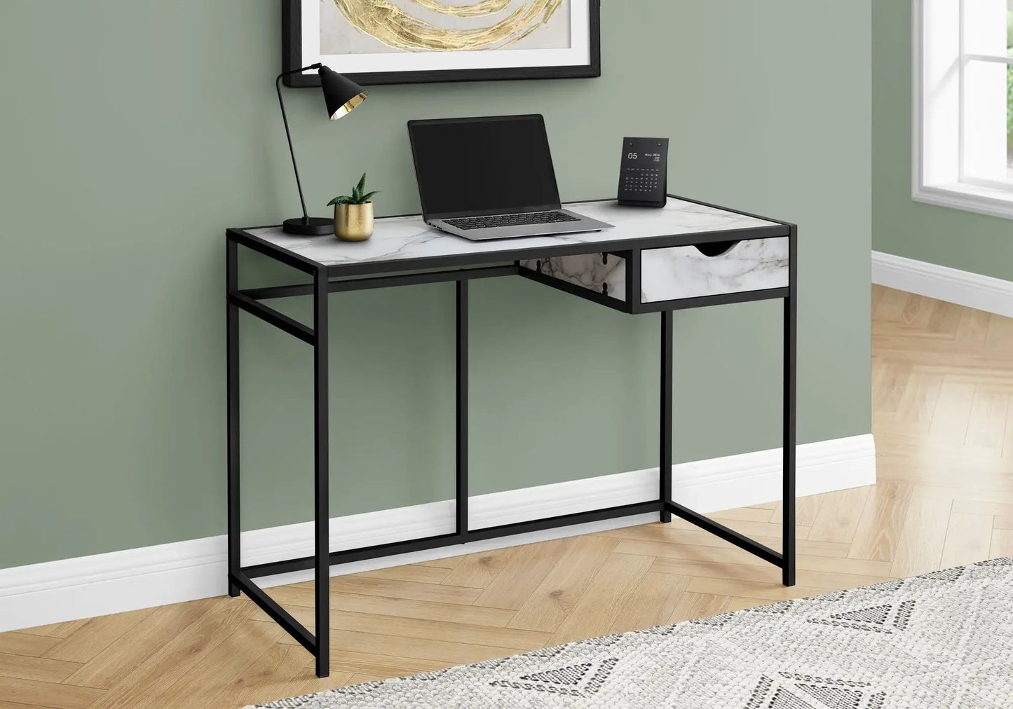 Computer Desk for Home Office with Storage Drawer