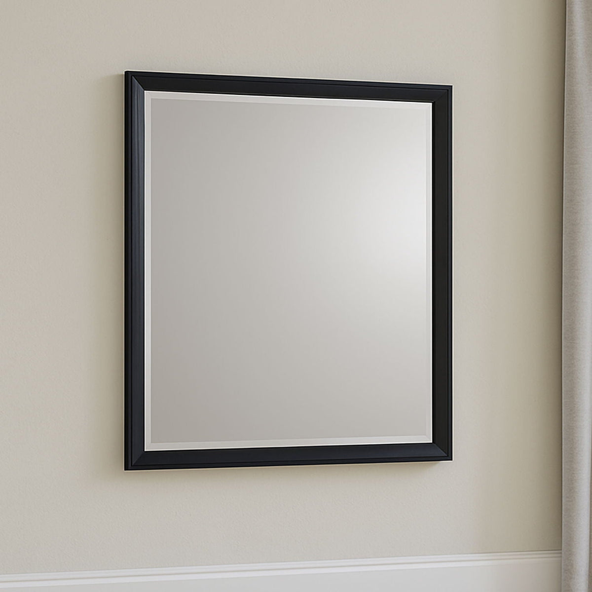 Bedroom mirror with beveled glass in walnut finish, wall mirror by HouseOfZazla on Tampa Home & Garden Store