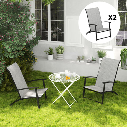 Portable Folding Patio Chairs and Metal Frame