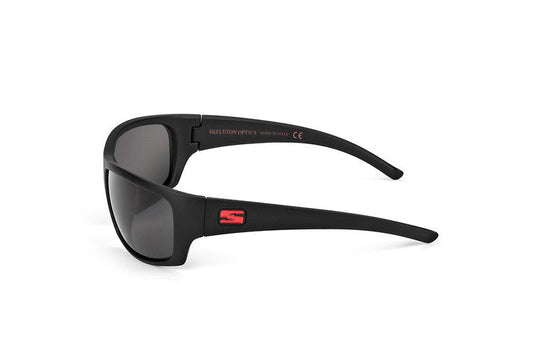 Renegade Artillery Edition Sunglasses, black frame with red logo by Skeleton Optics on Tampa Home & Garden Store