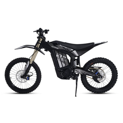 R1+ electric bicycle black frame by EUNORAU E-BIKE US with gold front suspension forks on Tampa Home & Garden Store