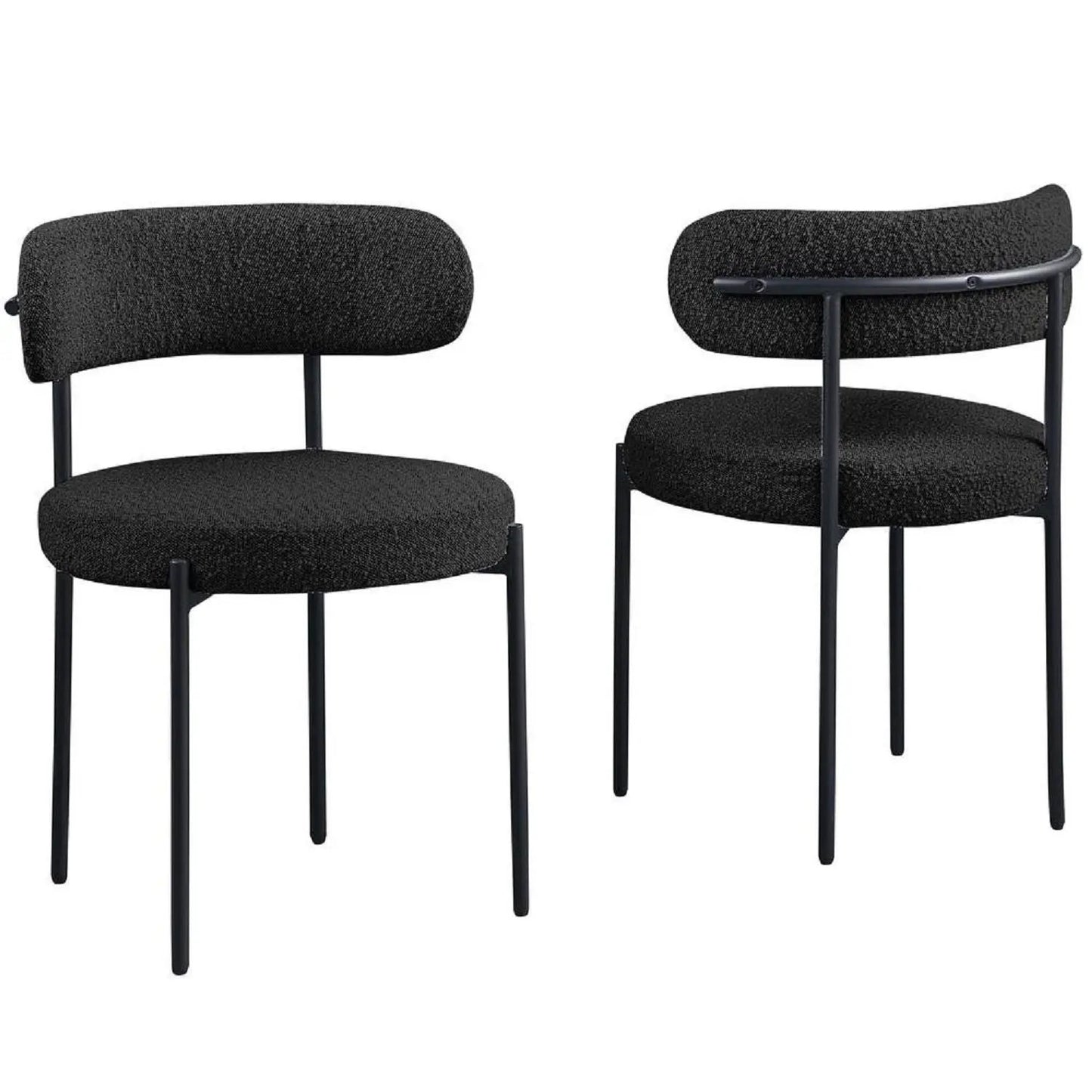 Upholstered Kitchen Chairs Set of Two for Dining