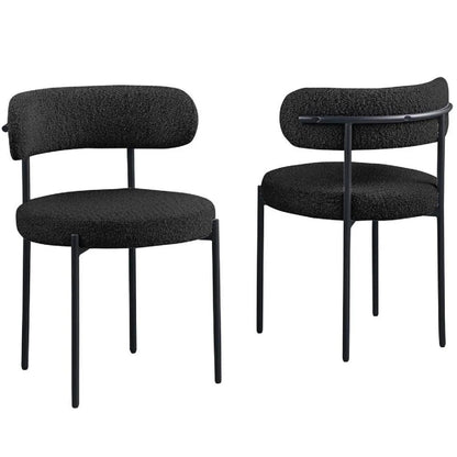 Upholstered Kitchen Chairs Set of Two for Dining