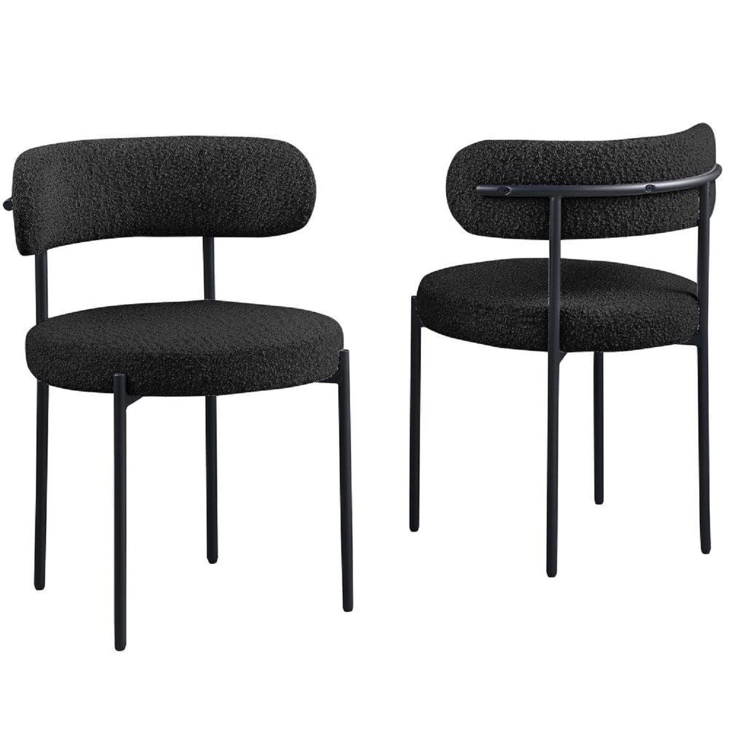 Contemporary Upholstered Kitchen Chairs for Two