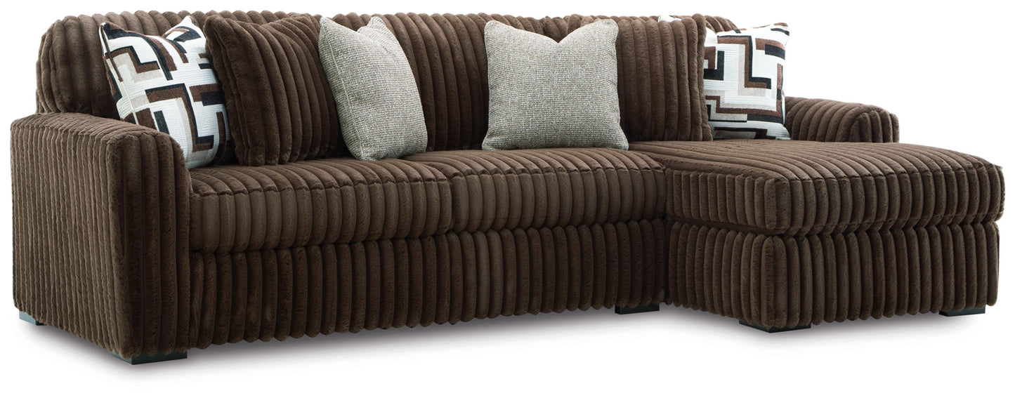 Midnight Madness Sectional and Jumbo Corduroy