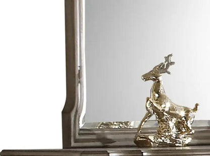Chelmsford Taupe Mirror With Beveled Edge