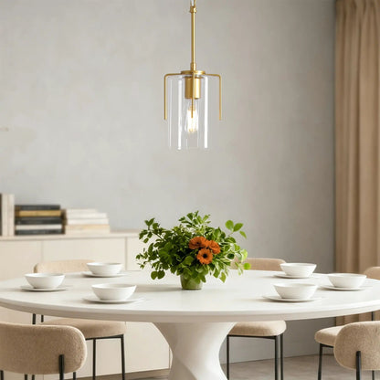 Adjustable Pendant Lighting with Wood Grain