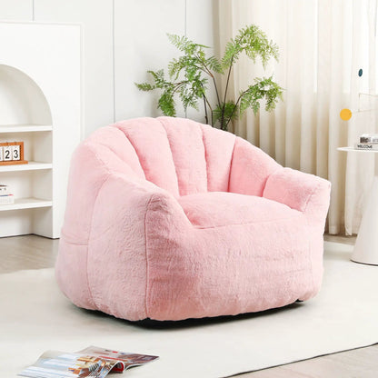 Beanbag Chair with Armrests High Density Foam