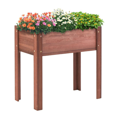 Raised Outdoor Garden Bed and Planter Box