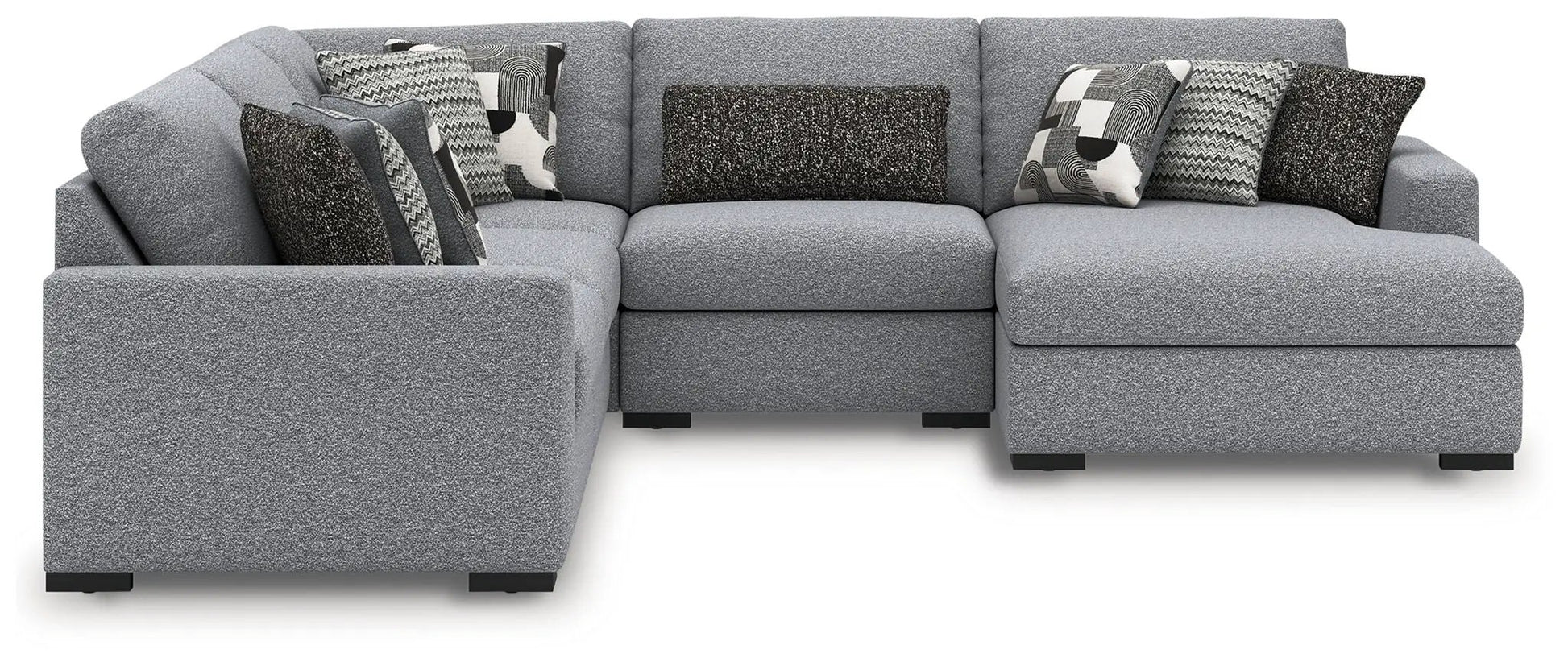 Bealton Sectional sofa in grey textured fabric by Unique Piece Furniture on Tampa Home & Garden Store