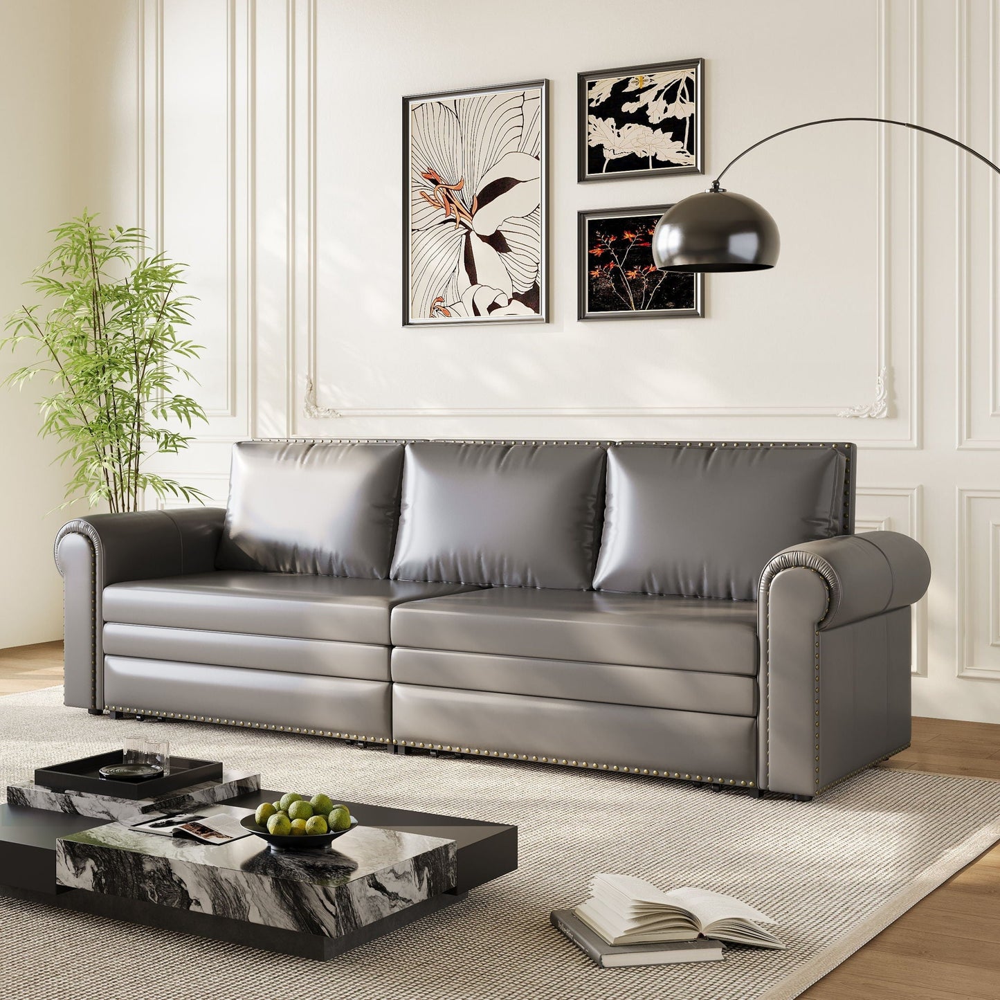 Chesterfield and convertible sleeper sofa