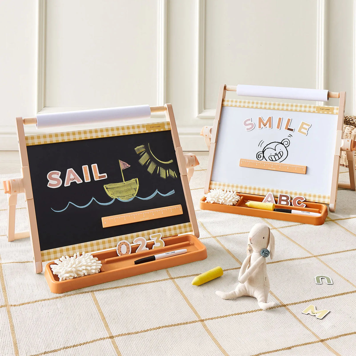 Two Tiny Land Double-Sided Magnetic Tabletop Easels for kids chalkboard/whiteboard on Tampa Home & Garden Store