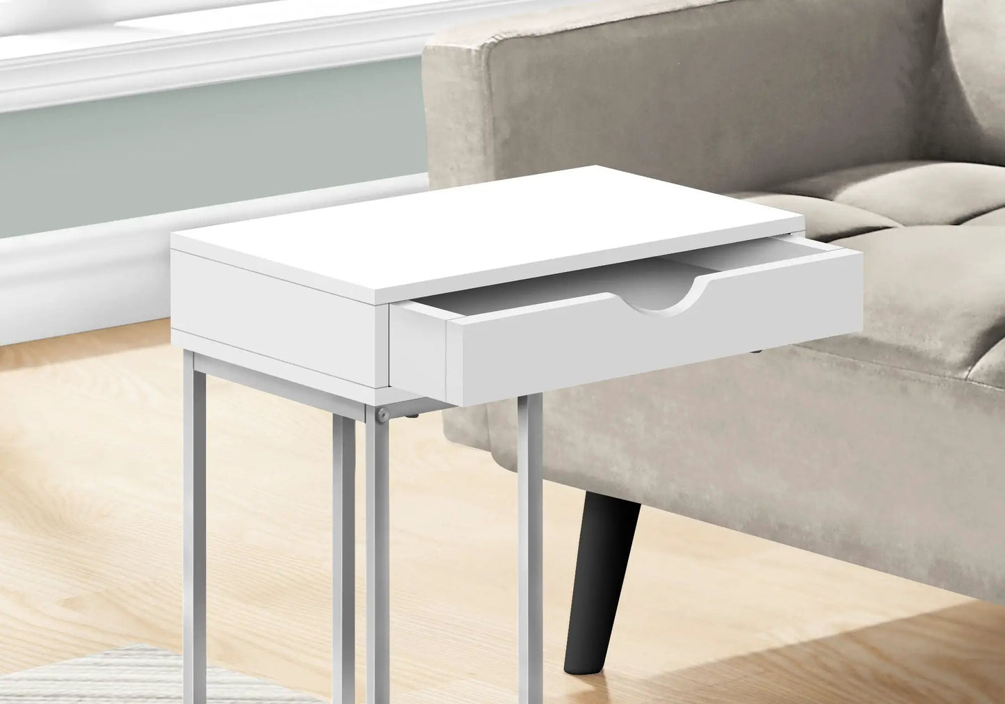 Elegant Accent Table C Shaped and Modern Design