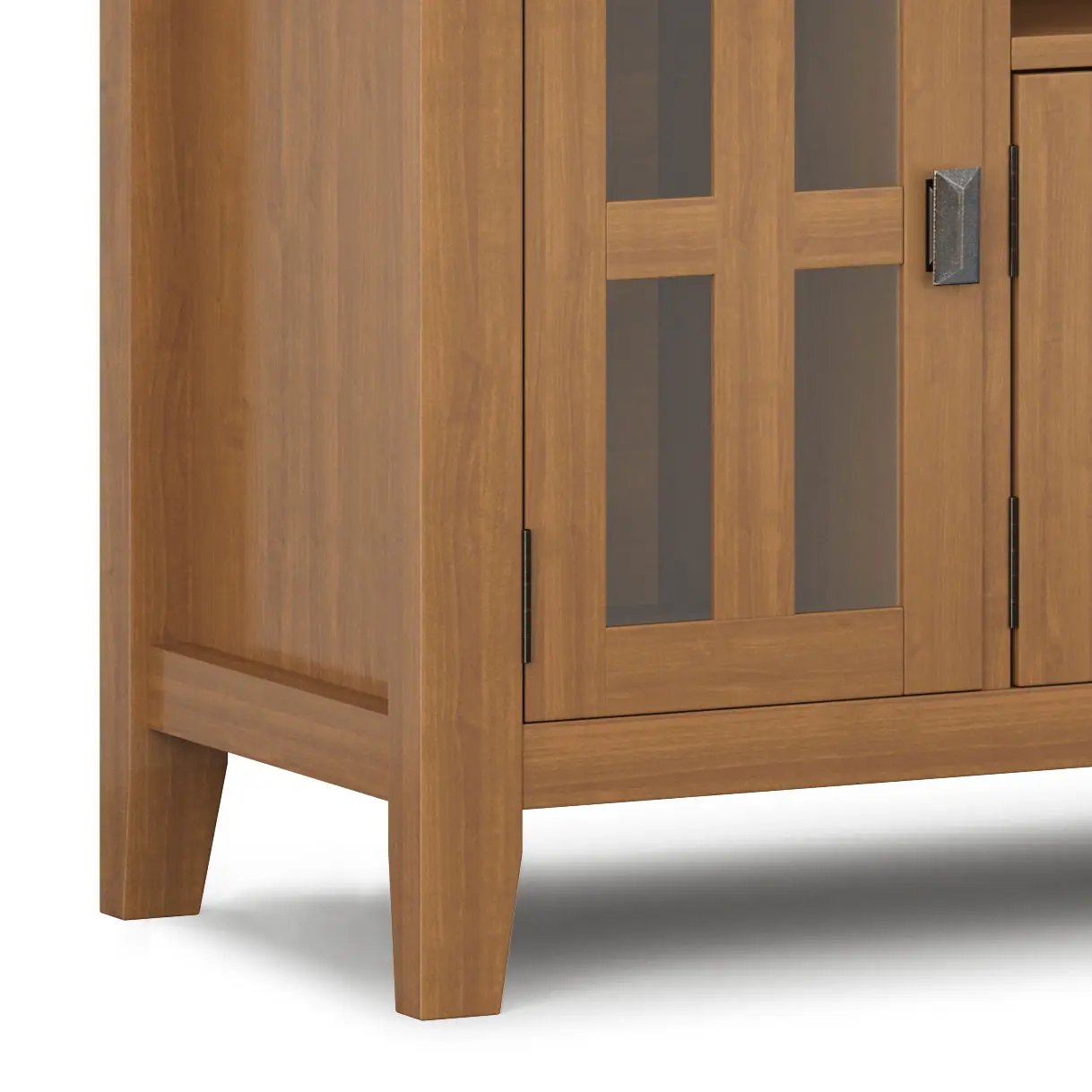 Artisan Tv Media Stand Glass Doors and Drawers