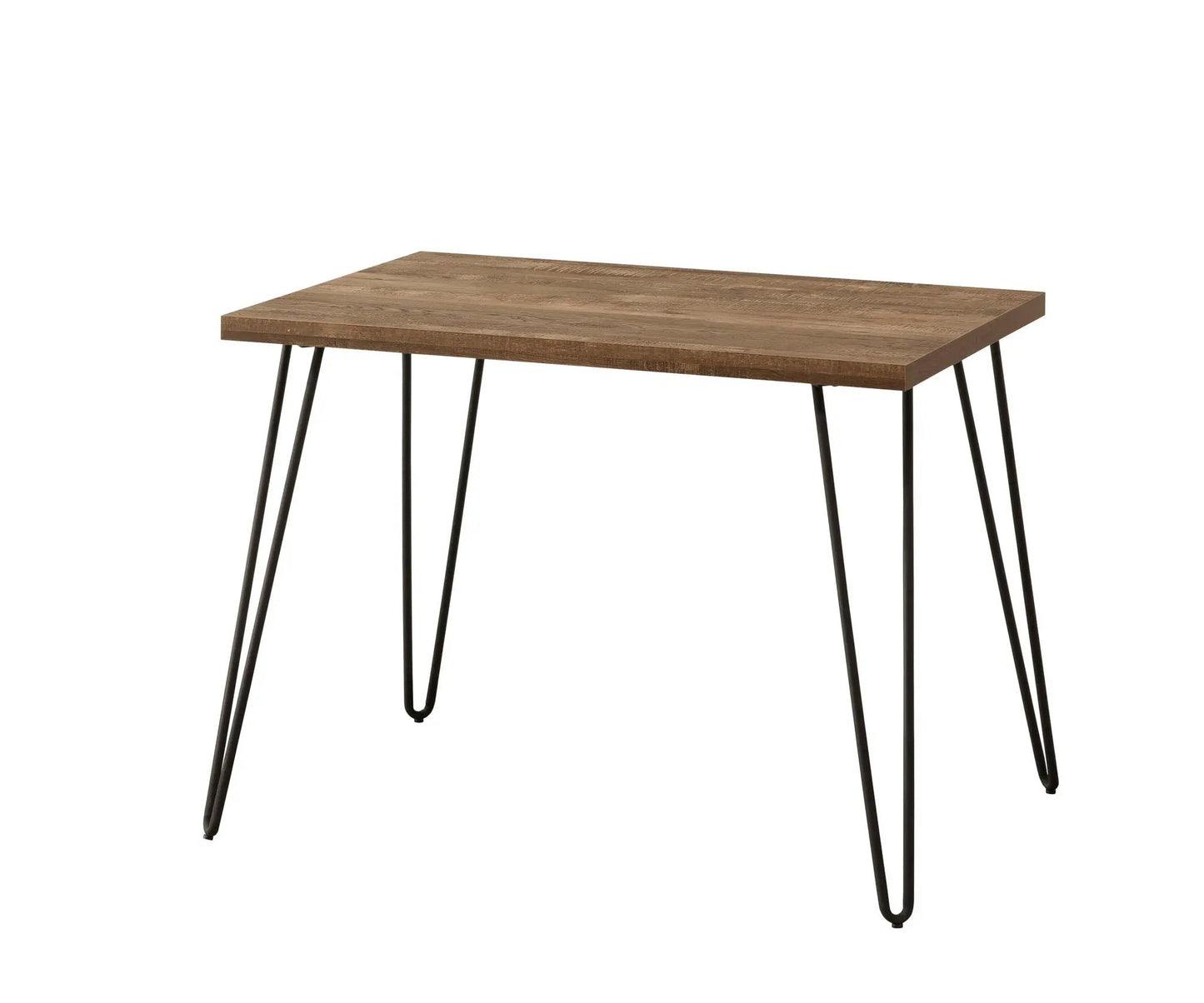 Rustic Oak Desk in Taupe Finish with Sturdy Build