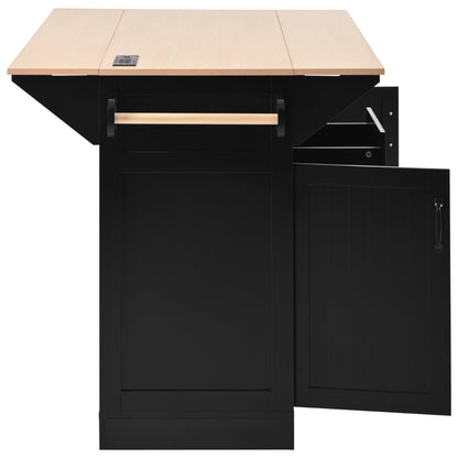 Sturdy Kitchen Island and Drop Leaf Table