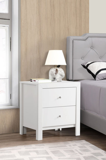 Charming Nightstand with Drawers, Modern Wood