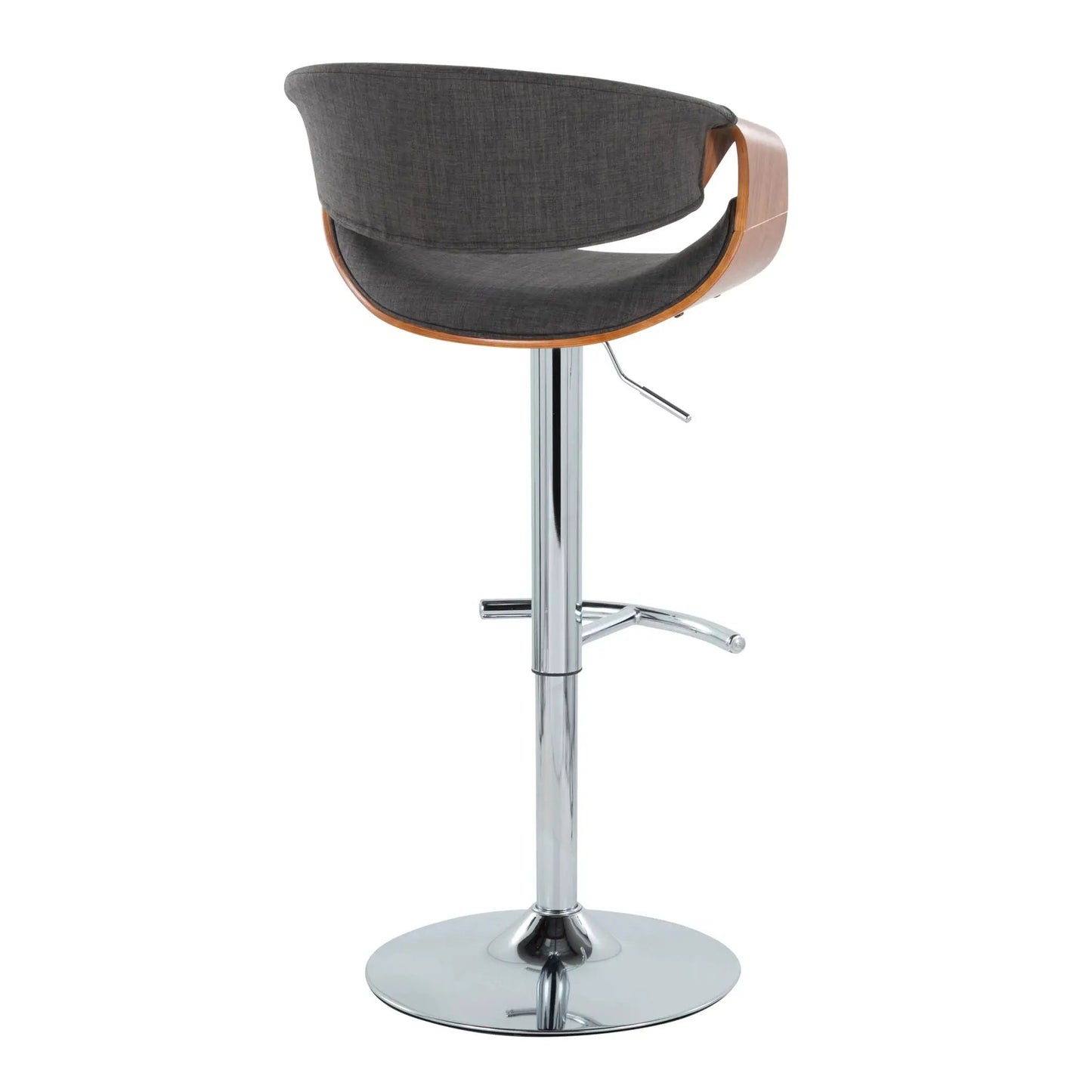 Curvo Mid Century Barstool with Swivel Seat