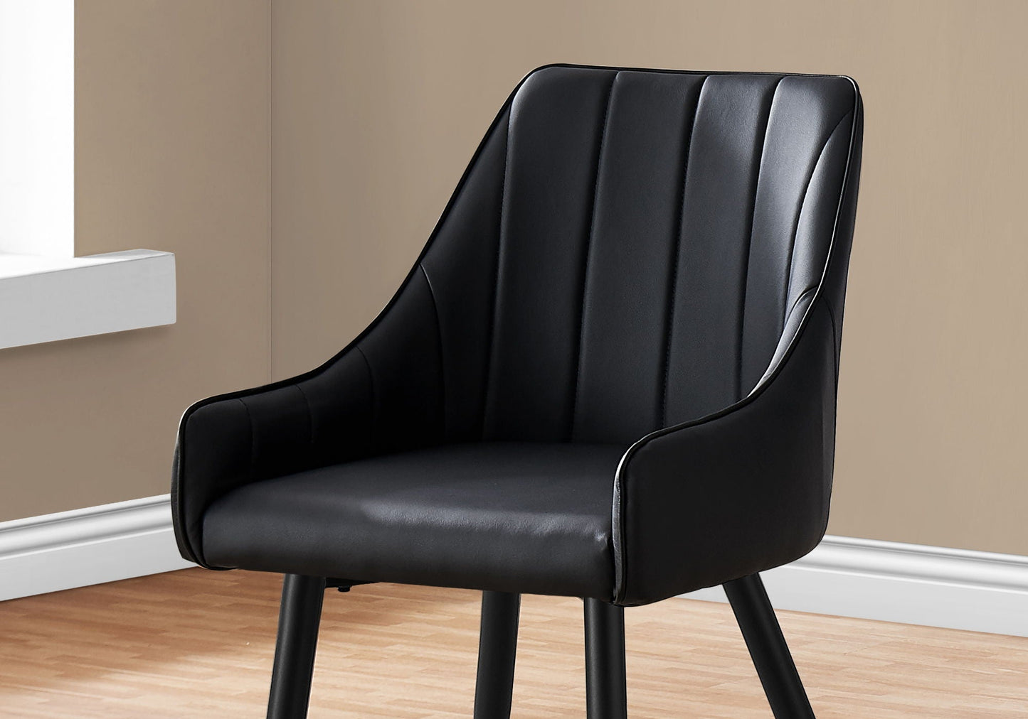Modern Faux Leather Dining Chair Set of Two