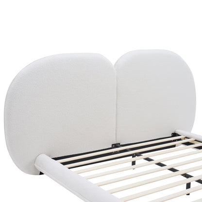 Upholstered Bed Frame With Split Luxury Headboard