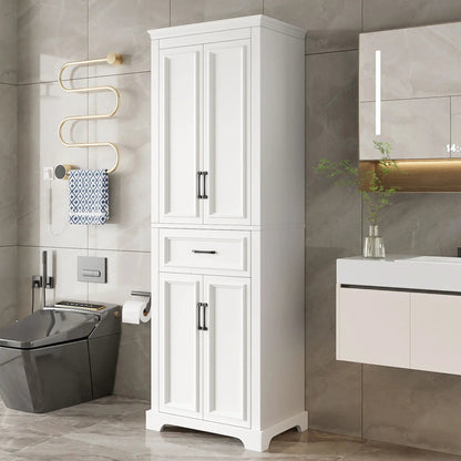 Freestanding Vanity With 4 Doors and 1 Drawer