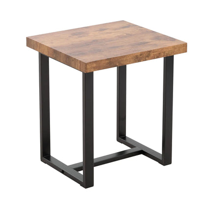 Coffee table by Unique Piece Furniture with wood top and black metal legs on Tampa Home & Garden Store