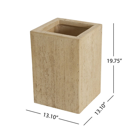 Modern Outdoor Planter beige textured stone finish by HouseOfZazla on Tampa Home & Garden Store