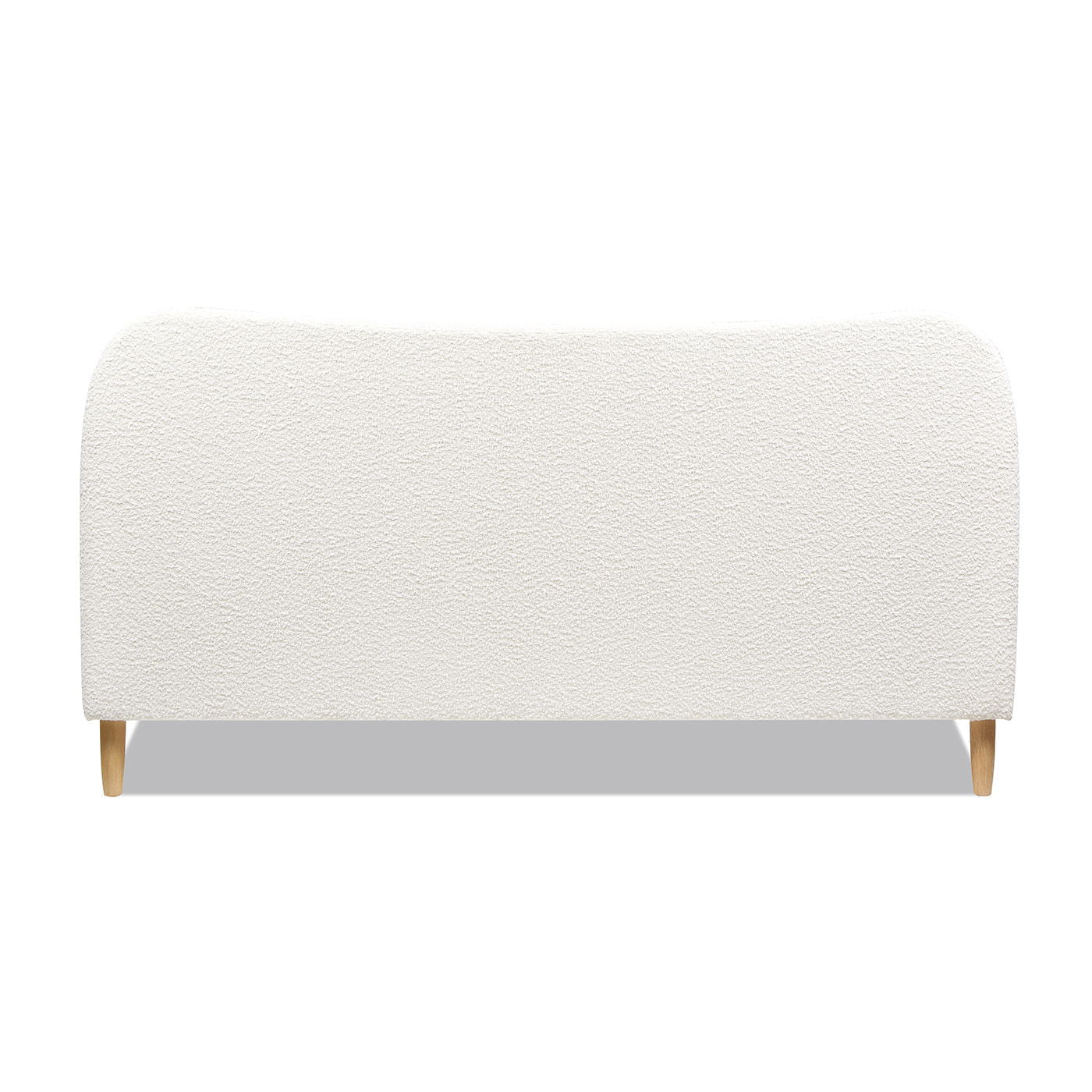 Curved Headboard and Upholstered Platform Bed