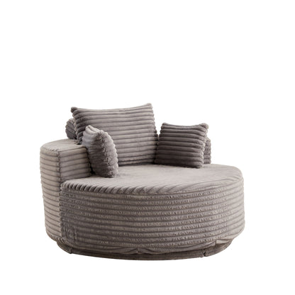 Modern Single Sofa and Swivel Sleeper Chair