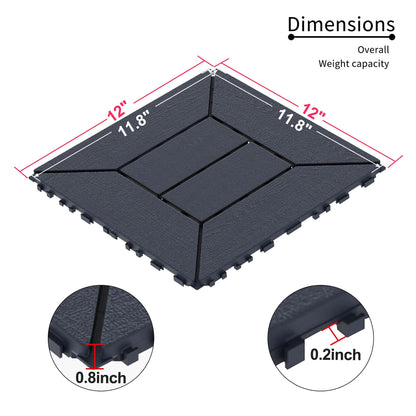 Indoor And Outdoor Interlocking Decking Tiles