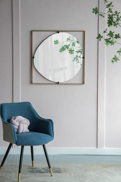 Poppy Mirror With Metal Frame Design Bathroom