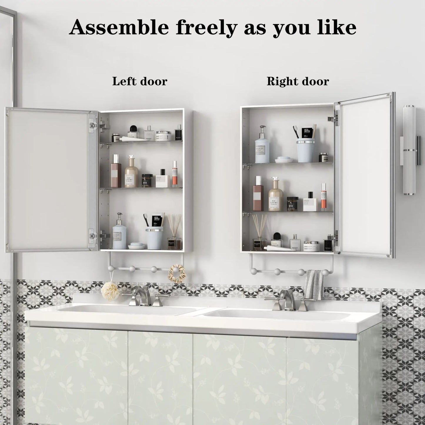 Medicine Cabinet Wall Mounted Mirror With Storage