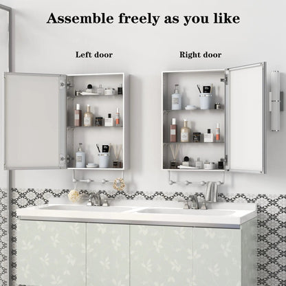 Medicine Cabinet Wall Mounted Mirror With Storage