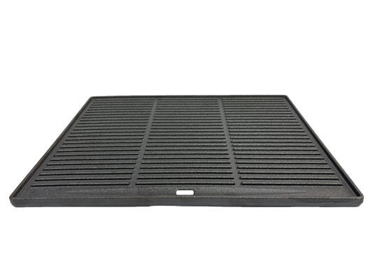 NL-4B02-CMP square cast-iron griddle pan with ridged reversible grill surface, black HouseOfZazla on Tampa Home & Garden Store