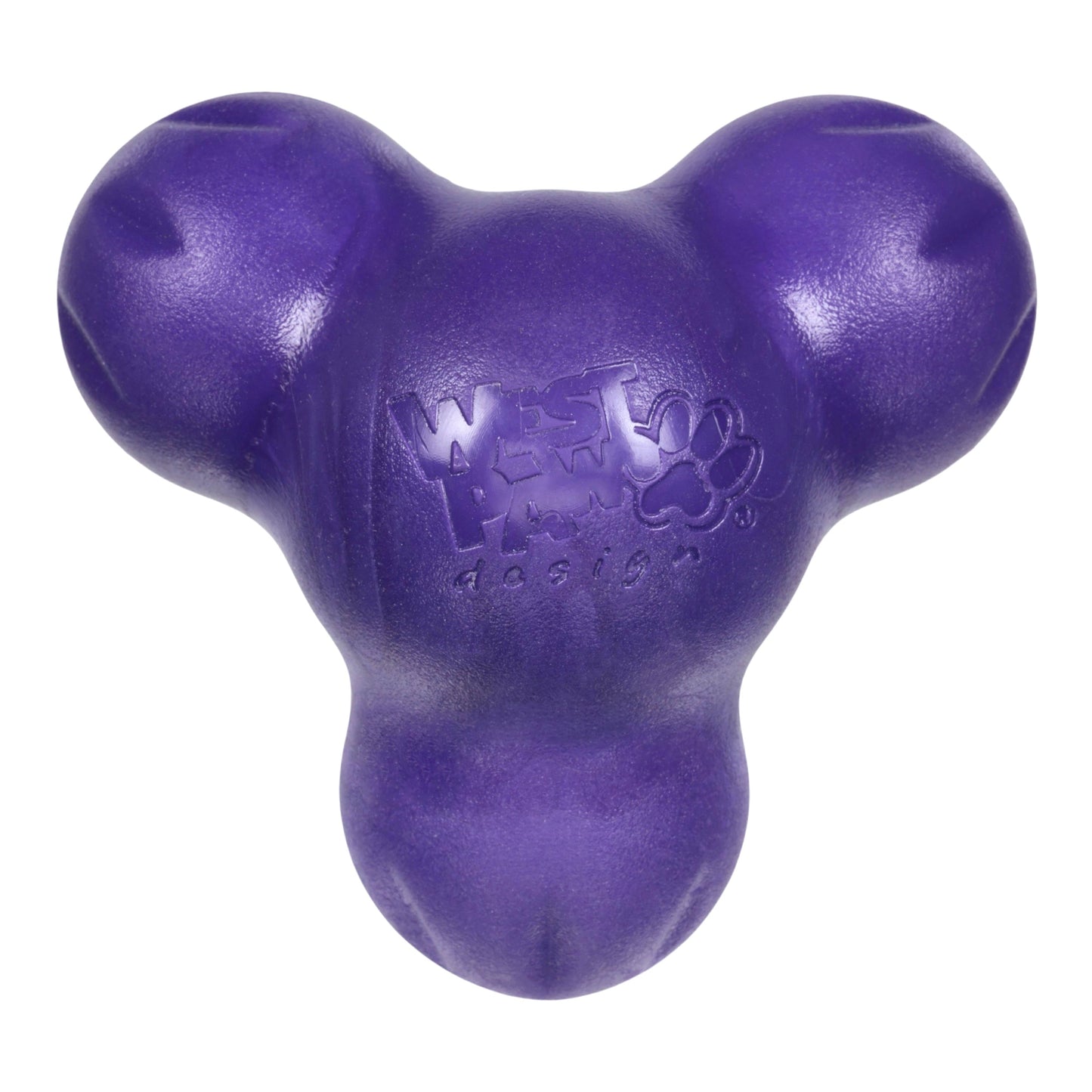 Tux Eggplant dog toy by West Paw in purple on Tampa Home & Garden Store