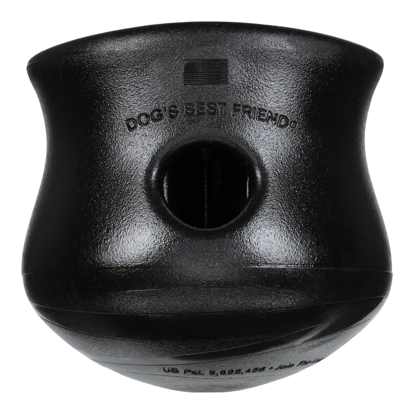 Toppl Halloween dog toy by West Paw, black treat-dispensing rubber toy on Tampa Home & Garden Store