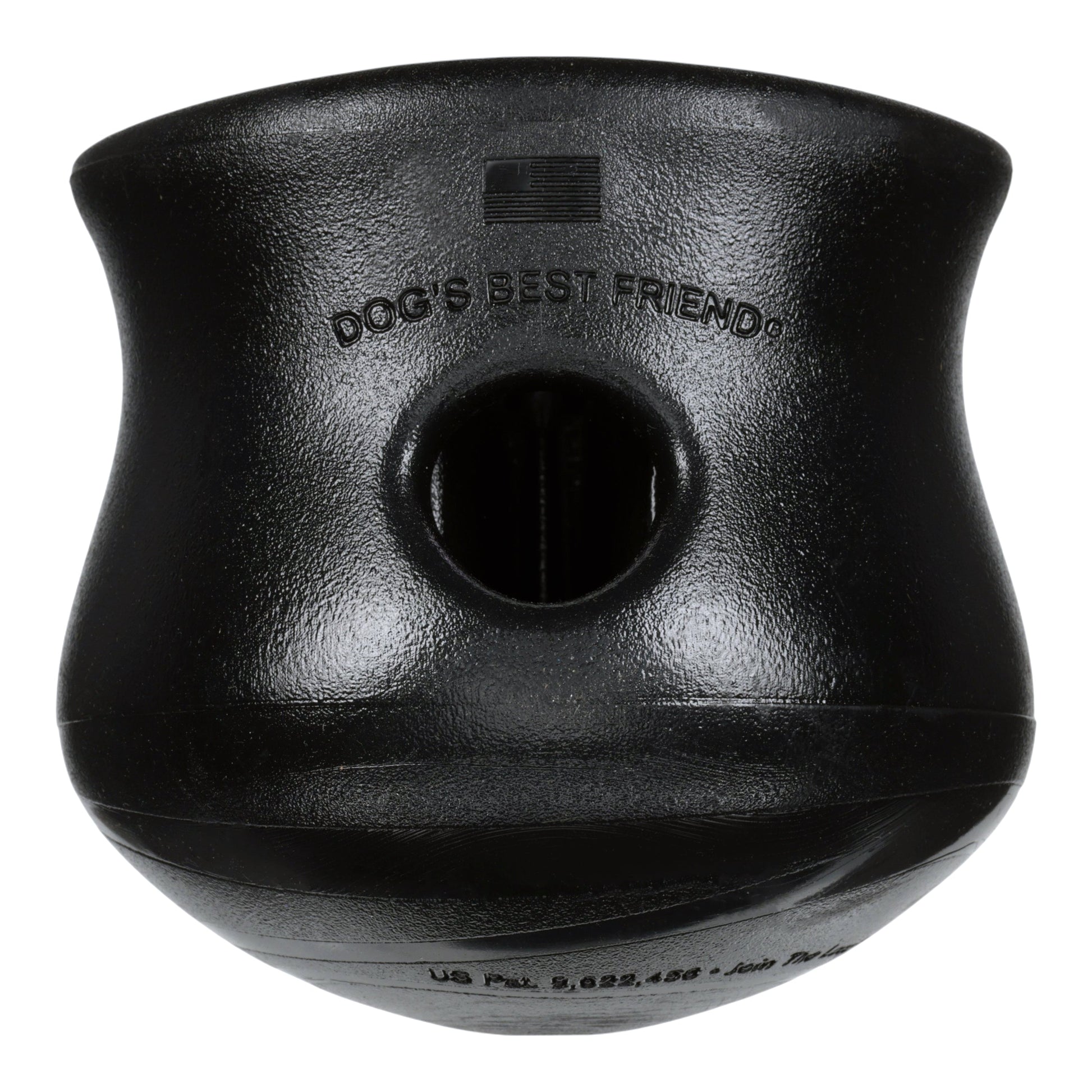 Toppl Halloween dog toy by West Paw, black treat-dispensing rubber toy on Tampa Home & Garden Store