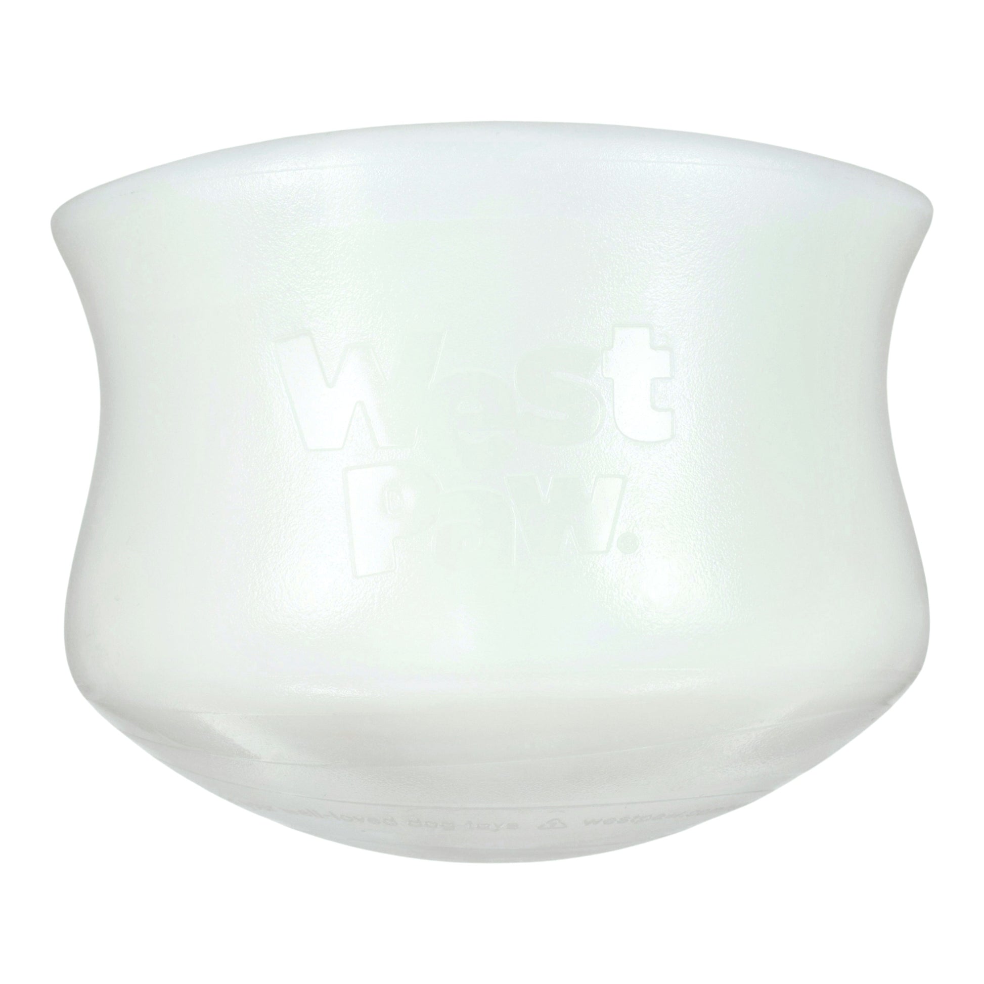 Toppl Halloween dog toy by West Paw, white rounded cup shape on Tampa Home & Garden Store