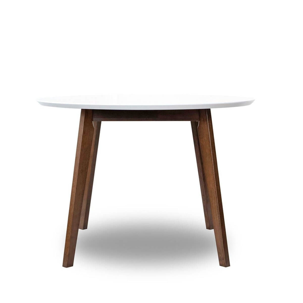 Alina white solid wood dining table with water-resistant finish, wooden legs HouseOfZazla on Tampa Home & Garden Store