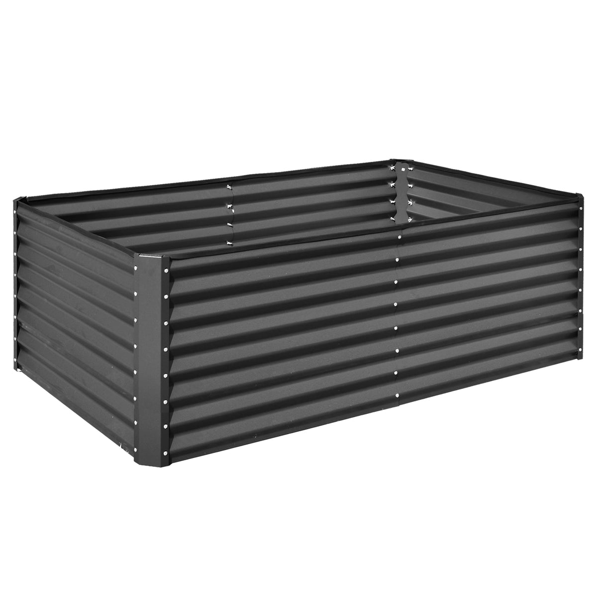 6x3x2ft galvanized raised garden bed with ribbed steel panels HouseOfZazla on Tampa Home & Garden Store