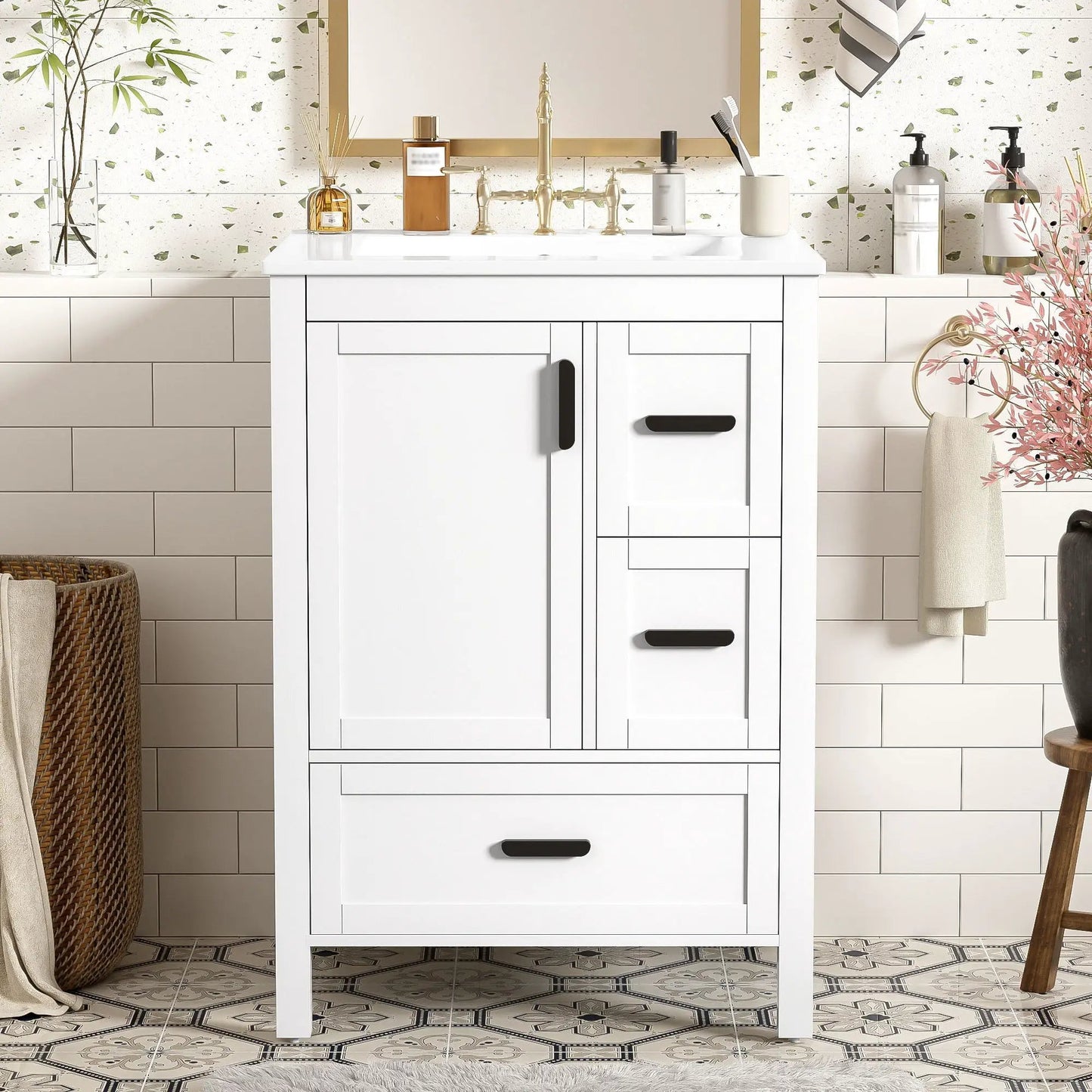 Bathroom Vanity With Sink and Soft-Close Drawers